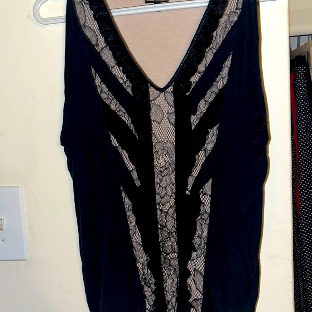Express Lace Sleeveless Top